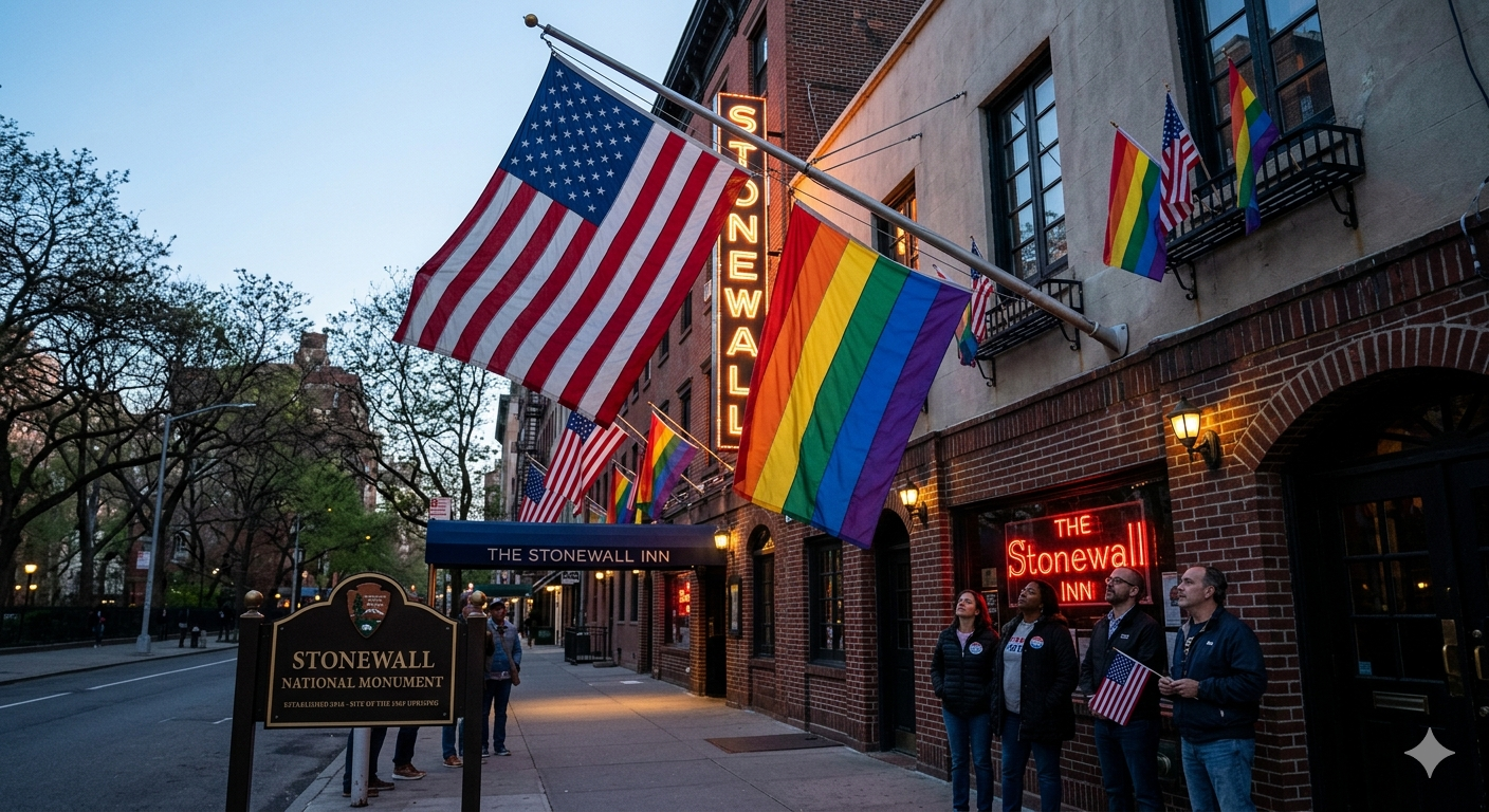 US Officials Remove Pride Flag from Stonewall — and Call It “Consistency”